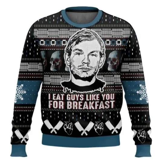 Discover Jeffrey Dahmer Funny Serial Killer Ugly Christmas Sweater