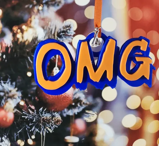 Discover 3D Printed OMG Mets Ornament with charm - Holiday Decor- Baseball - Mets