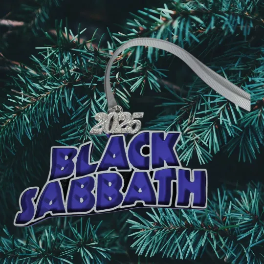 Discover 3D Printed *Black Sabbath* Christmas Ornament | Silver 2025 charm | Ozzie Fan