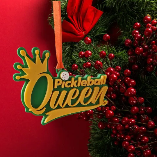 Discover Pickleball 3D Ornament | Pickleball Queen | Great Holiday Gift