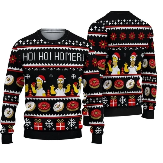 Simpsons Homer Christmas Sweater, Ugly Christmas Sweater
