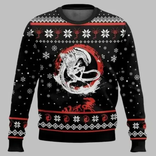 Discover Xenomorph Alien Ugly Christmas Sweater