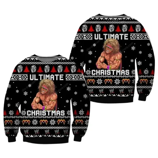 Discover The Ultimate Warrior Ugly Christmas Sweater