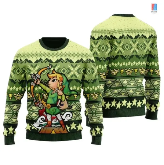 Discover The Legend of Zelda Link Ugly Sweater, Tears Of The Kingdom Ugly Sweatshirt