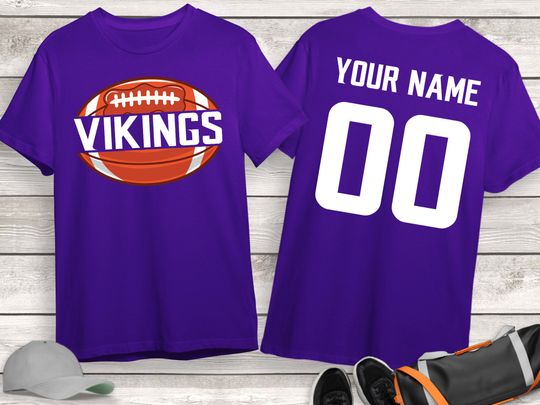 Personalized Minnesota Vikings Football 3D T-Shirt, Game Day Shirt, Gift for Fan