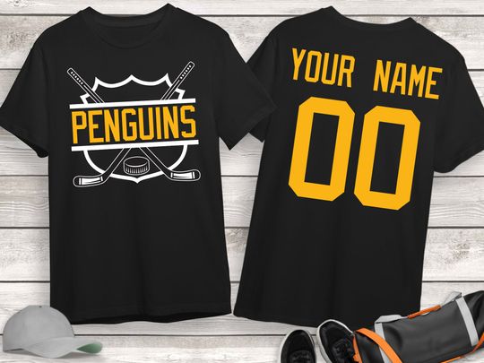 Personalized Pittsburgh Penguins Hockey 3D T-Shirt, Game Day Shirt, Gift for Fan