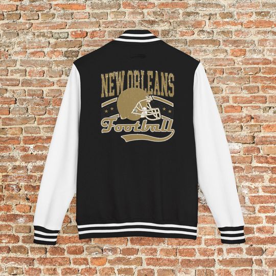 Discover New Orleans Football Varsity Jacket, Vintage Throwback 90s Outerwear For Fans, Mens and Womens