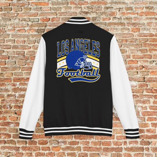 Discover Los Angeles Football Varsity Jacket, Vintage Throwback 90s Outerwear For Fans