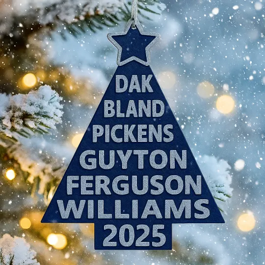 Discover Dallas Football Christmas Tree Ornament football Football Man Cave Hanging Decorations