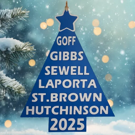 Discover Detroit Football Christmas Tree Ornament football Football Man Cave Hanging Decorations