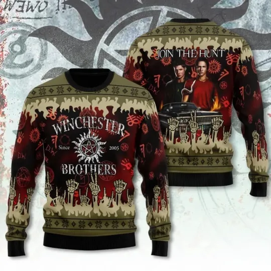 New Supernatural Ugly Sweater Gift For Fan Christmas
