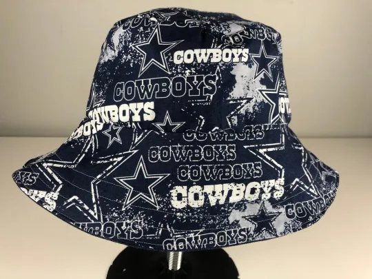 Discover dallas football bucket hat, all-over logo 2025 Salute to Service, fan gift