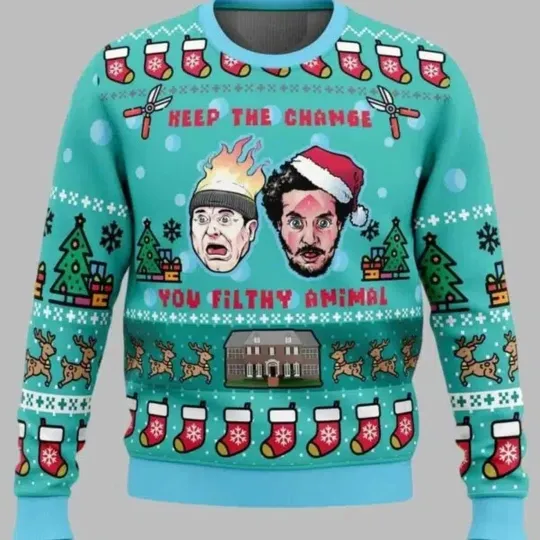 Discover Keep The Change Home Alone Ugly Christmas Sweater