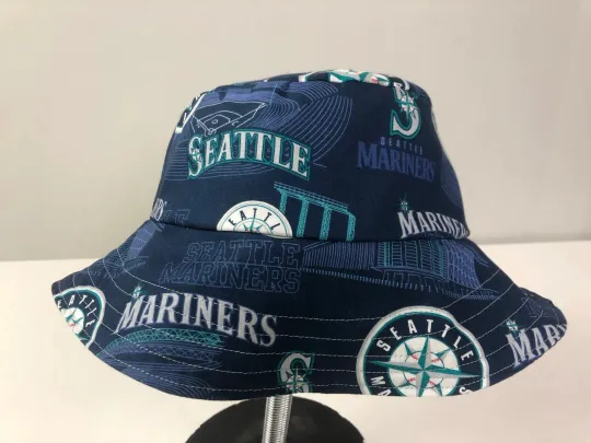 Discover seattle mariners bucket hat, team name logo, streetware design, fan gift