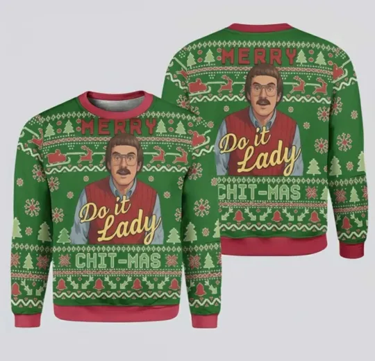 Discover Jay Renshaw Merry Chit I Do It Ugly Christmas Sweater