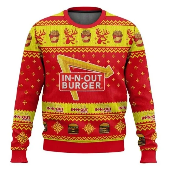Discover In-N-Out Burger Ugly Christmas Sweater