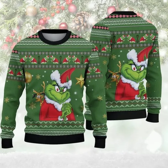 Discover funny character Ugly Woolen Christmas Sweater