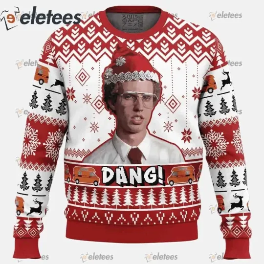 Discover Dang Napoleon Dynamite Ugly Christmas Sweater Funny Movie Fan Gift