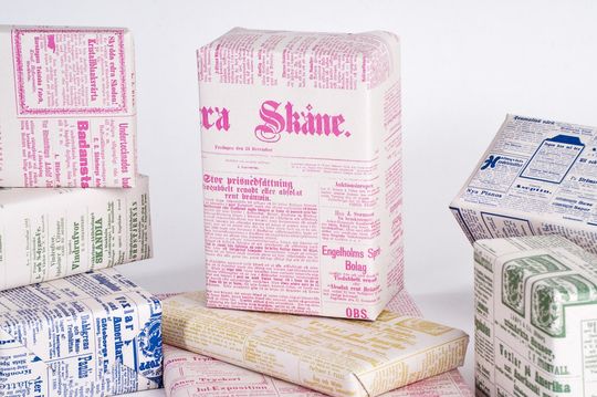Discover Pink Color - Spring Swedish Newspaper Wrapping Paper