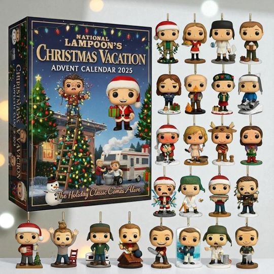 Discover Christmas Vacation Advent Calendar 2025, Classic Movie Countdown, Funny Holiday Collectible Set