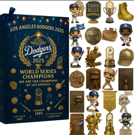 2025 Horror Characters Countdown: Dodgers Champions Advent Calendar 2D Blind Box