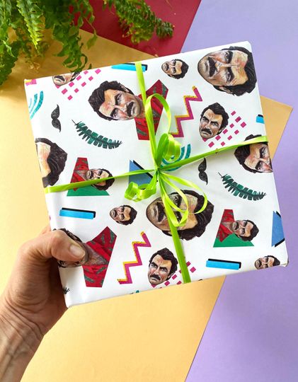 Discover Tom Selleck Magnum-Inspired Wrapping Paper