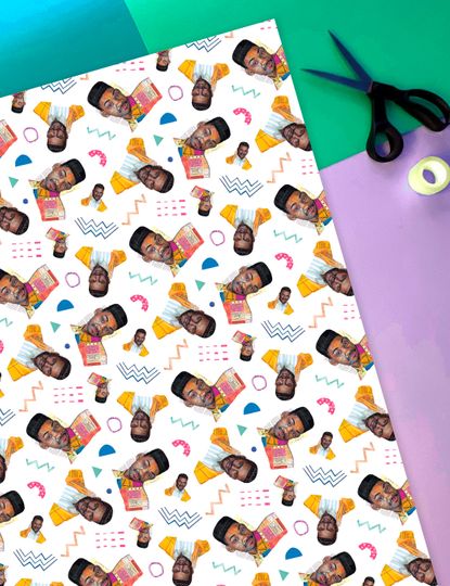Discover 90s Hip Hop Wrapping Paper - Fresh Prince Inspired Gift Wrap