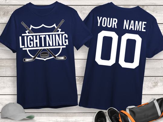 Discover Personalized Tampa Bay Lightning Hockey 3D T-Shirt, Game Day Shirt, Gift for Fan