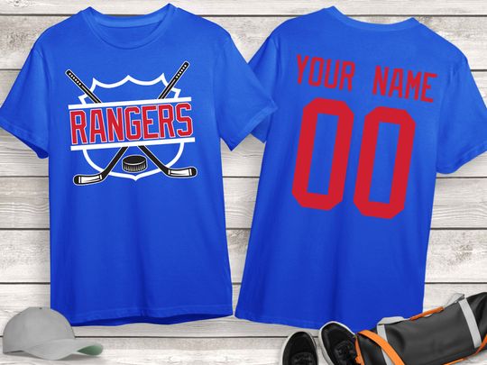 Personalized New York Rangers Hockey 3D T-Shirt, Game Day Shirt, Gift for Fan
