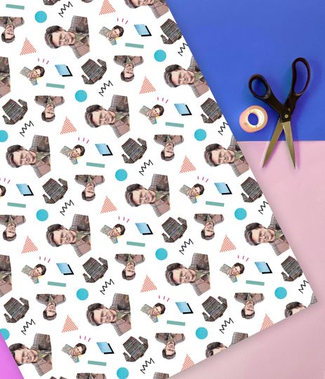 Bill Pullman 90s Rom-Com Nostalgia Gift Wrap