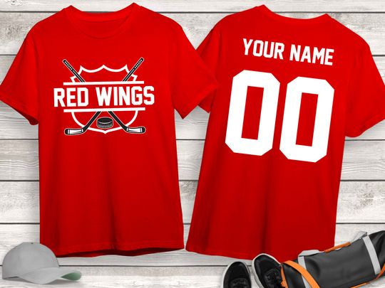 Discover Personalized Detroit Red Wings Hockey 3D T-Shirt, Game Day Shirt, Gift for Fan