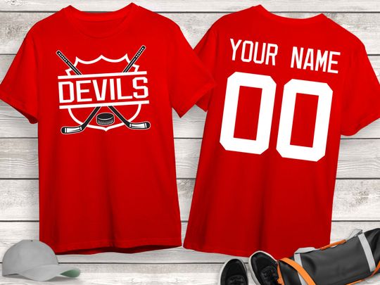 Personalized New Jersey Devils Hockey 3D T-Shirt, Game Day Shirt, Gift for Fan