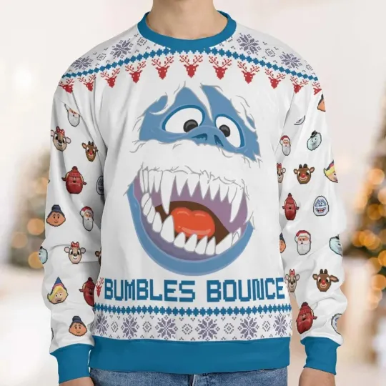 Bumbles Bounce Rudolph the Red-Nosed Reindeer Ugly Christmas Sweater