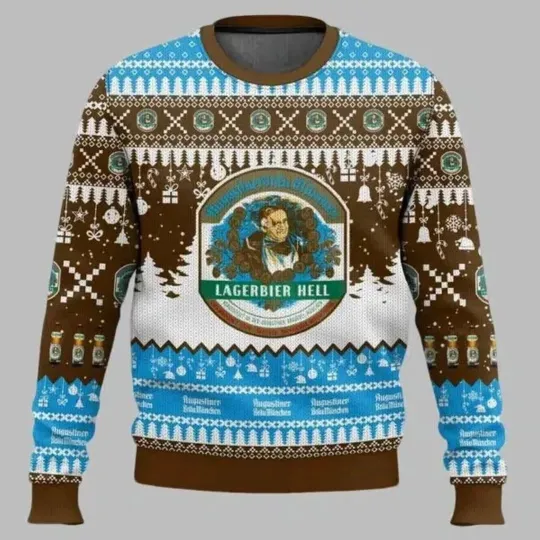 Discover Augustiner Brau German Beer Ugly Christmas Sweater