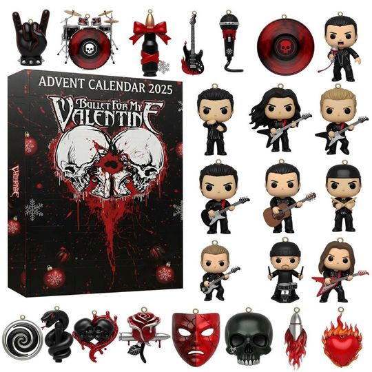 Discover Bullet For My Valentine Advent Calendar 2025, Band Advent Calendar, Christmas Advent Calendar, Advent Calendar 2025, Gift Christmas.