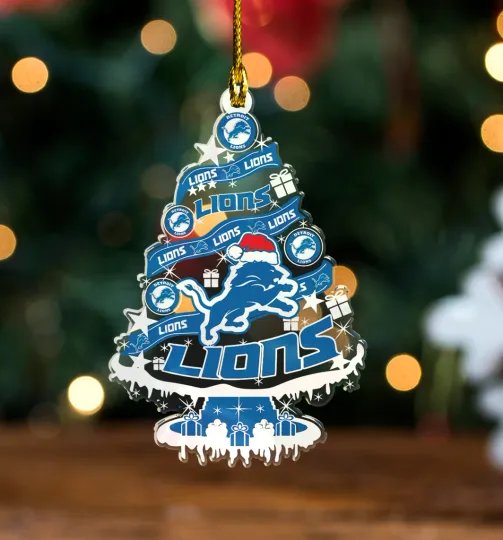 Discover detroit football Christmas Ornament, christmas gift, fan gift, holiday gift