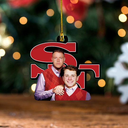 Discover san francisco football Christmas Ornament, football fan christmas gift, holiday gift