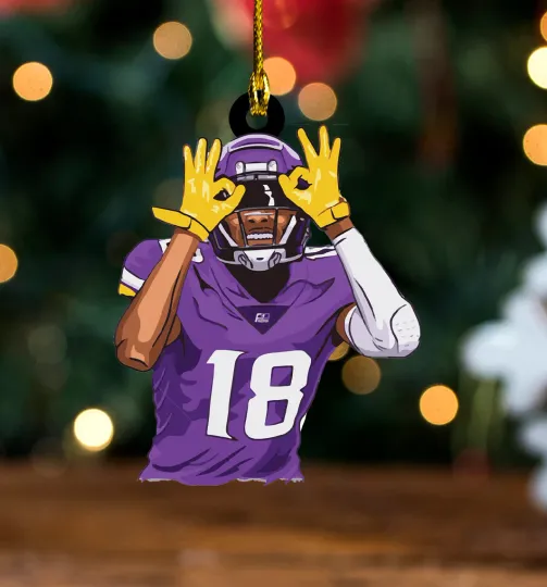 Discover minnesota football Christmas Ornament, 18 player, christmas fan gift