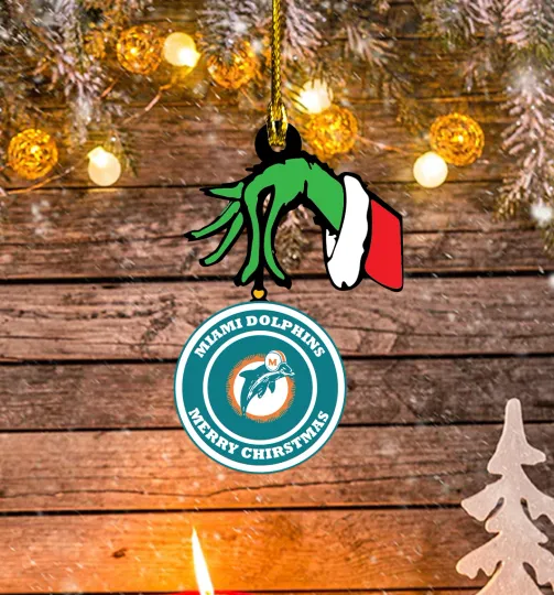 Discover miami football Christmas Ornament, christmas tree décor, football fan gift