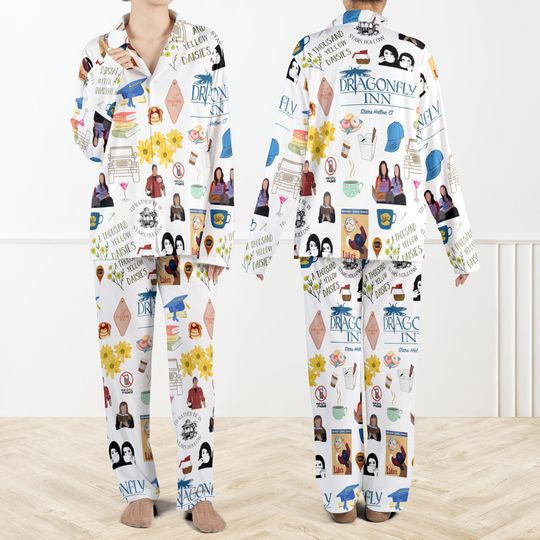 Gilmore Girls Christmas Pajama Set for Family, Dragonfly Inn Sleepwear, Cozy TV Show Loungewear for Women