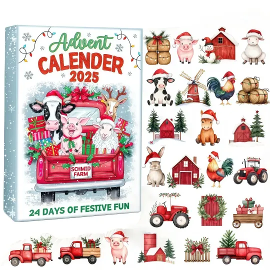 Discover Christmas Farm Countdown 2D Fun Farm Advent Calendar Brings Holiday And Surprise