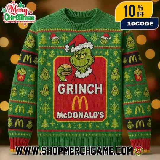 Discover funny character x McDonald Ugly Christmas Sweater
