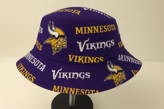 Discover minnesota football bucket hat, team name, viking mascot, football fan gift