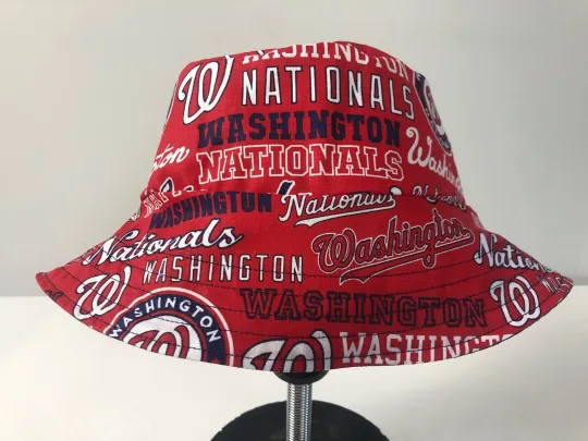 Discover Washington Nationals bucket hat, baseball team name design, headwear