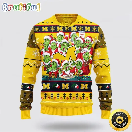Discover Wolverines Inspired Ugly Christmas Sweater Number 12 funny character Cartoon Design