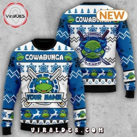 Teenage Mutant Ninja Turtles Raphael Cowabunga Ugly Christmas Sweater