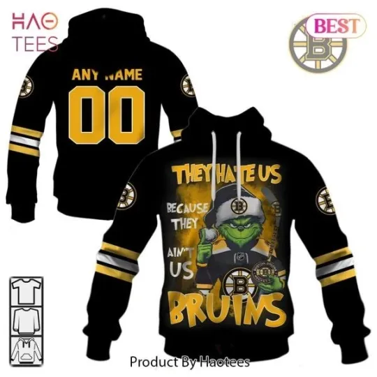 Boston Bruins funny character They Hate Us All Over Printed 3D Hoodie