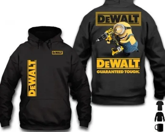 Discover Dewalt Guaranteed Tough Hand Tools x Minions Hoodie Full Sizes