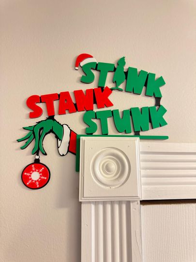 3D Printed Grumpy Character Door Corner Decoration