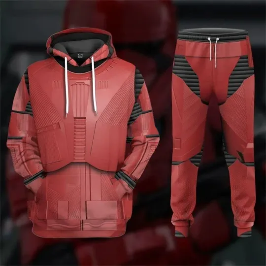 Discover Star Wars Sith Soldier Costume 3D Hoodie Sweatpants Full Set Cosplay